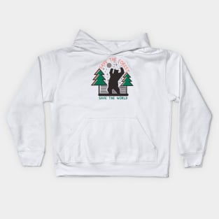 climate change - save the forest Kids Hoodie